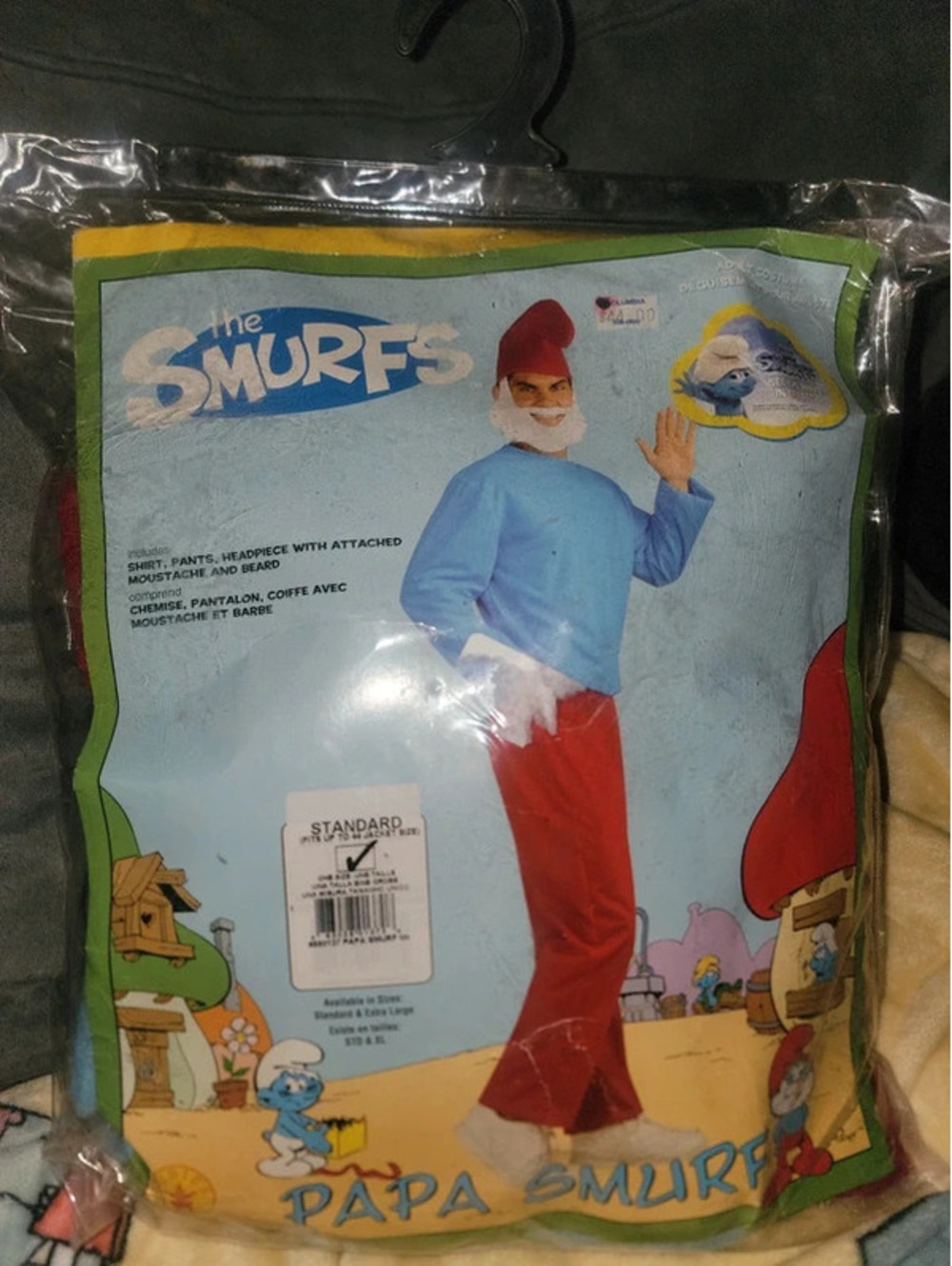 Mens adult papa smurf costume